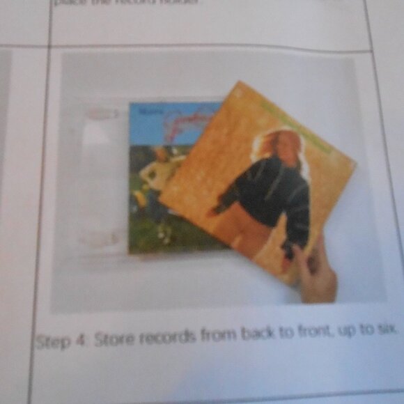 Antilope Vinyl Record Storage Rack - Holds 6 - Clear Acrylic - Wall Mounted-NEW - Picture 4 of 4